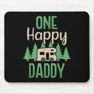 One Happy Camper Happy Daddy First Birthday Party Mouse Mat