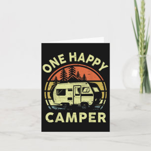 One Happy Camper Mum Dad Funny Rv Camping Toddler Card