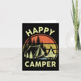 One Happy Camper Toddler Boy Funny Camng Campfire  Card