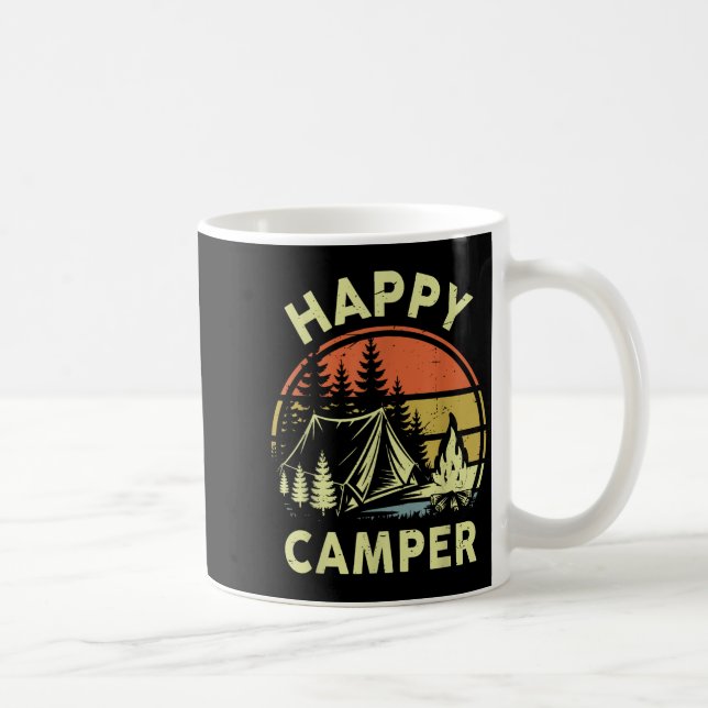 One Happy Camper Toddler Boy Funny Camng Campfire  Coffee Mug (Right)