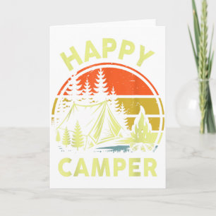 One Happy Camper Toddler Boy Funny Camping Campfir Card