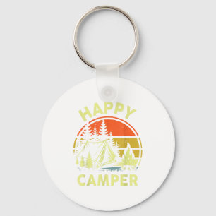 One Happy Camper Toddler Boy Funny Camping Campfir Key Ring