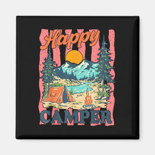 One happy camper toddler boy funny camping magnet