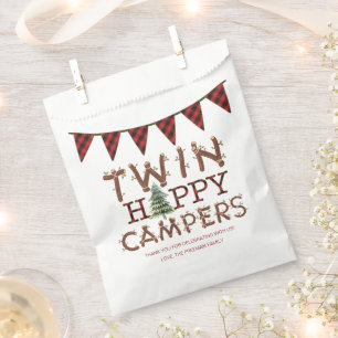 One Happy Camper Twin Birthday Thank You Favour Ba Bags