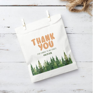 One Happy Camper Wood Boys 1st Birthday Favour Bags