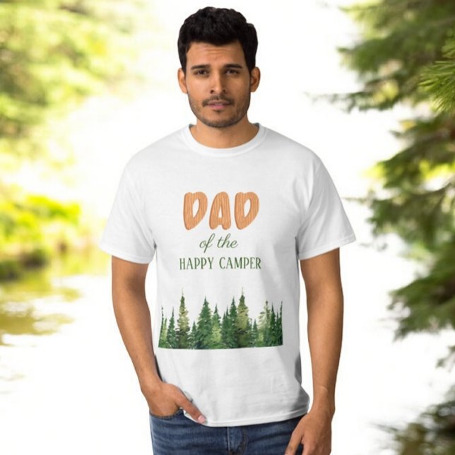 One Happy Camper Wood Boys 1st Birthday T-Shirt (Creator Uploaded)