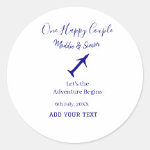 One happy Couple let's adventure begins wedding co