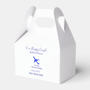 One happy Couple let's adventure begins wedding co Favour Box