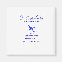 One happy Couple let's adventure begins wedding co