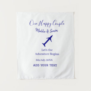 One happy Couple let's adventure begins wedding co Tapestry