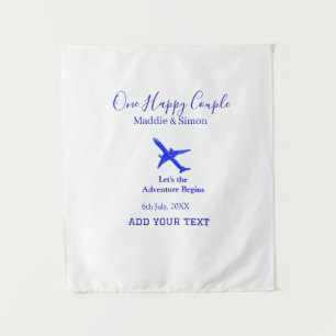 One happy Couple let's adventure begins wedding co Tapestry