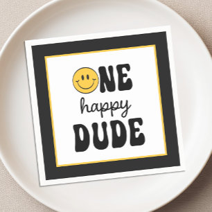 One Happy Dude 1st Birthday Napkins