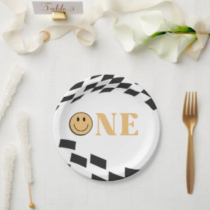 One Happy Dude 1st Birthday  Paper Plate