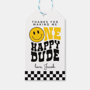 One Happy Dude 1st Birthday Party Thank You Tag