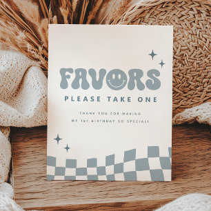 ONE Happy Dude Birthday Party Favours Sign