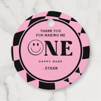 One Happy Dude Boy 1st Birthday Thank You Favour Tags