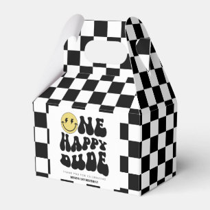 One Happy Dude   Boys Rad Kids 1st Birthday Favour Box