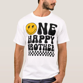 One Happy Dude Brother 1St Birthday Family Matchin T-Shirt