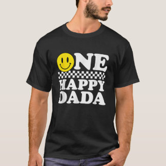 One Happy Dude Dada 1st Birthday Family Matching T-Shirt