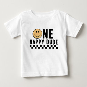 One Happy Dude First Birthday  Baby T-Shirt