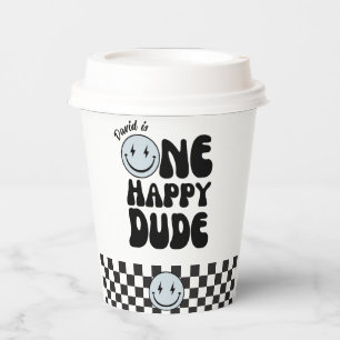 One Happy Dude First Birthday Happy Face Paper Cups