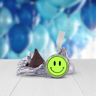 One Happy Dude/Gal Green Smiley Chocolate Favours