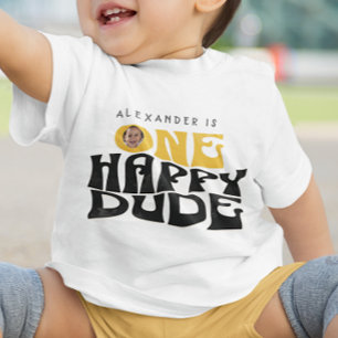 One Happy Dude Modern First Birthday Toddler T-Shirt