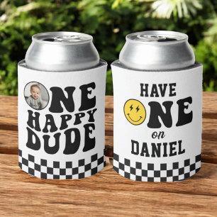 One Happy Dude Photo Boy First Birthday Favours Can Cooler