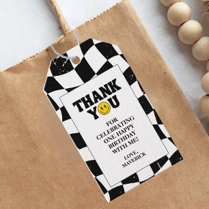 One Happy Dude Retro 1st Birthday Gift Tags