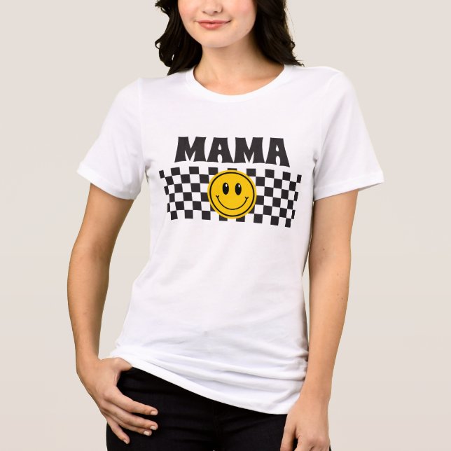 One Happy Dude Smiling Face Mum Shirt  (Front)