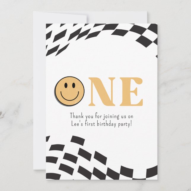 One Happy Dude Thank you Card (Front)