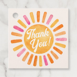 One Happy Girl Sunshine 1st Birthday  Favour Tags