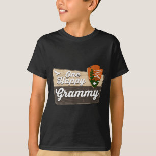 One Happy Grammy Camper Matching Birthday Decorati T-Shirt
