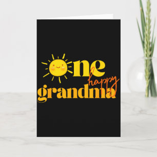 One Happy Grandma Birthday First Trip Around The S Card