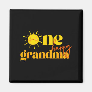 One Happy Grandma Birthday First Trip Around The S Magnet