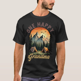 One Happy Grandma Camper 1St Birthday Camping T-Shirt