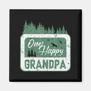 One Happy Grandpa Camper 1st Birthday Camng Bear  Magnet