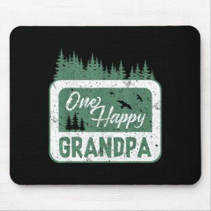 One Happy Grandpa Camper 1st Birthday Camng Bear  Mouse Mat