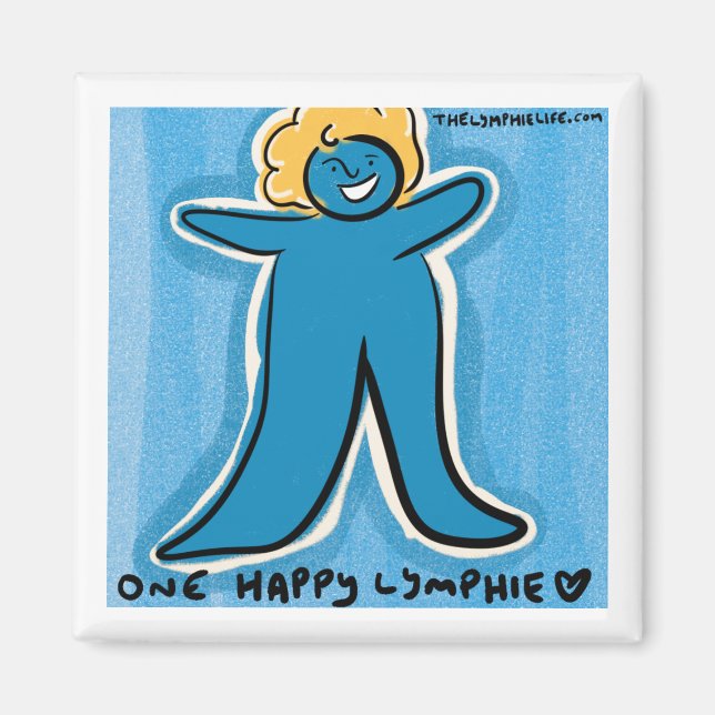 "One Happy Lymphie" Magnet (Front)