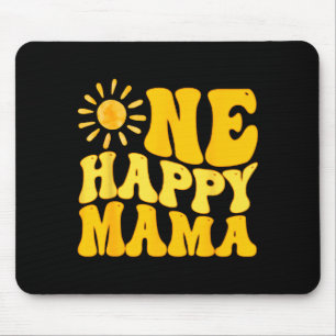 One Happy Mama Birthday First Trip Around The Sun Mouse Mat