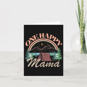One Happy Mama First Birthday Camping Adventure Pa Card