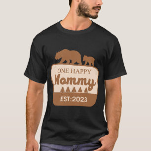 One Happy Mummy Happy Camper Matching Family Birth T-Shirt