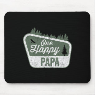 One Happy Papa Matching Family Birthday Party Camp Mouse Mat