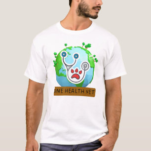 One Health Vet – Vet Global Health Animal Design T-Shirt