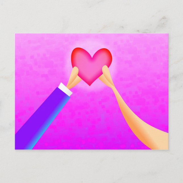 One Heart Postcard (Front)