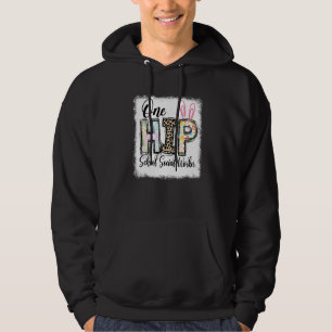 One Hip School Social Worker Leopard Teacher Easte Hoodie