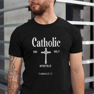 One Holy Catholic Apostolic Church Traditionalist  T-Shirt