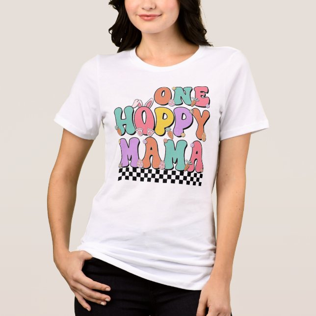 One Hoppy Mama Tri-Blend Shirt (Front)