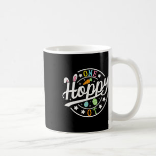 One Hoppy Occupational Therapist Bunny Ears Funny Coffee Mug