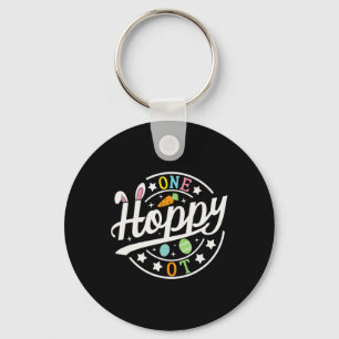 One Hoppy Occupational Therapist Bunny Ears Funny Key Ring
